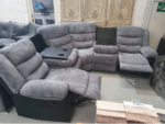 Grey Corner Recliner Sofa