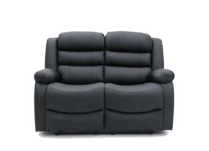 Recliner 2 Seater Sofa Black