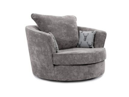 Vegas Grey Swivel Chair