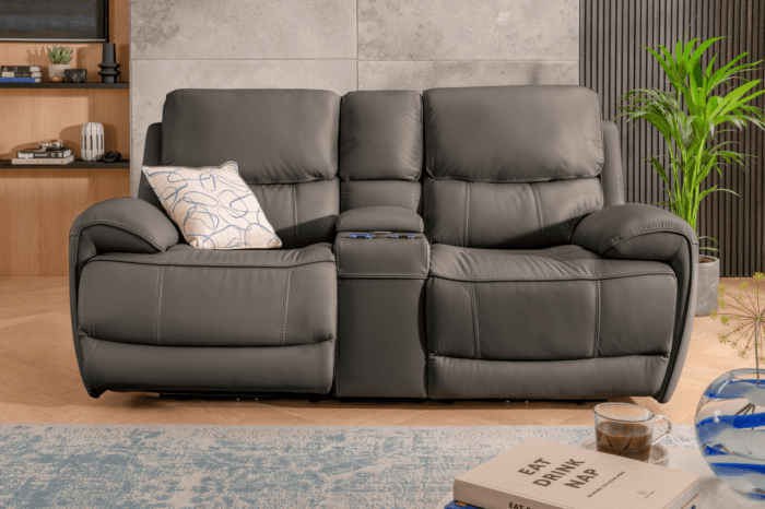 2 seater electric reclining sofa