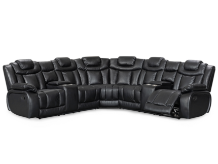 Leather Recliner Corner Sofa