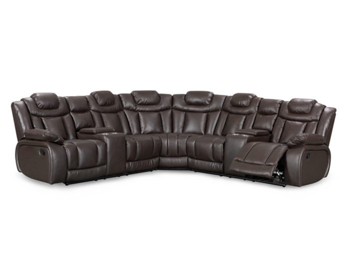 Leather Recliner Corner Sofa