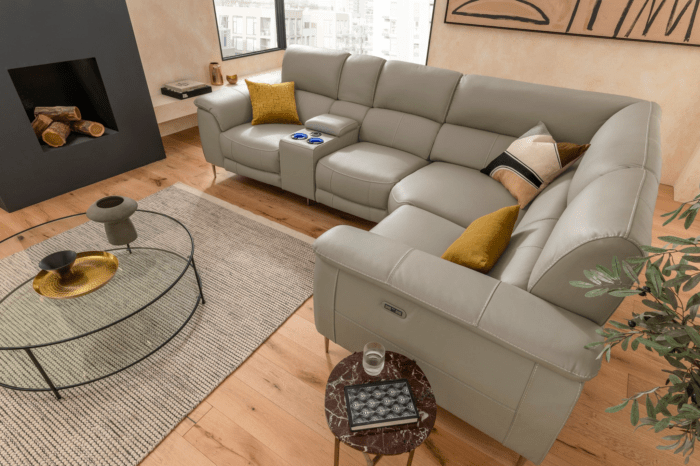 Electric Reclining Sectional Sofa