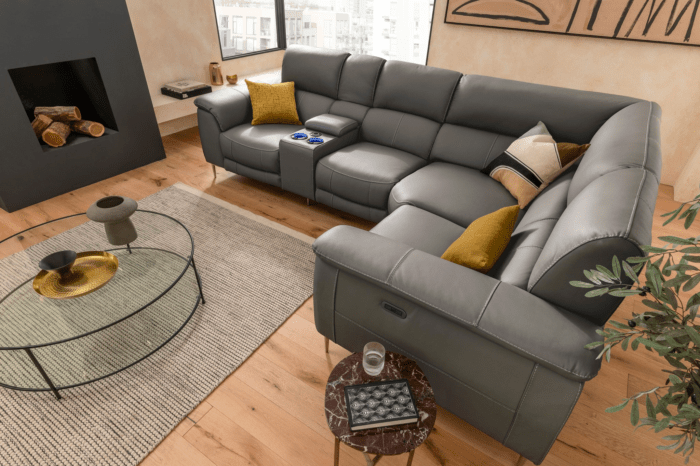 Electric Reclining Sectional Sofa