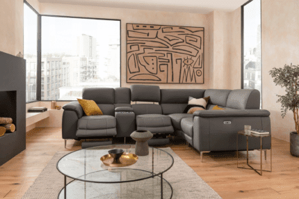 Electric Reclining Sectional Sofa