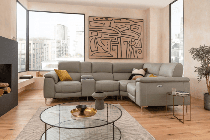 Electric Reclining Sectional Sofa