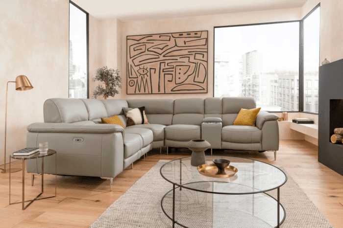 Electric Reclining Sectional Sofa