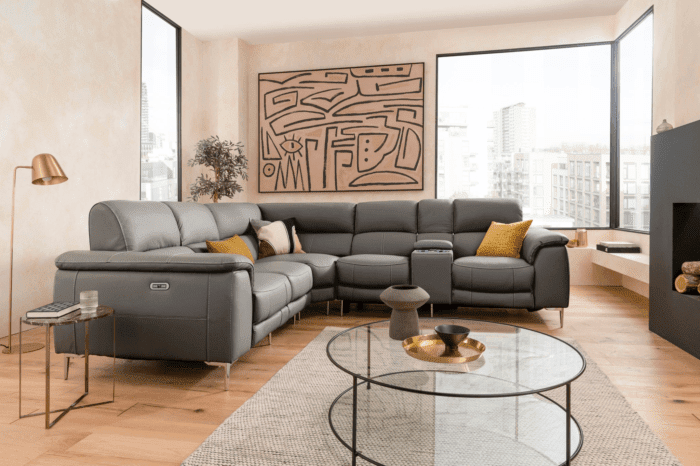 Electric Reclining Sectional Sofa