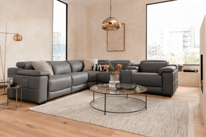 5 seater reclining corner sofa