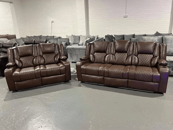 Electric Recliner Sofa Set